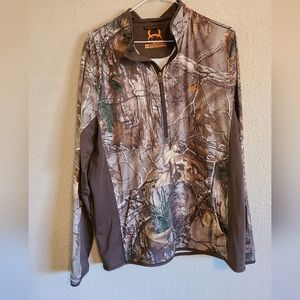 Mens Medium Camo Cinch Pullover
